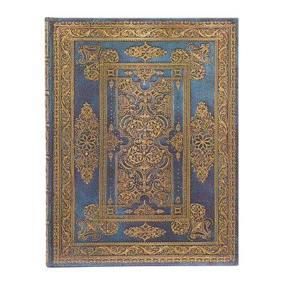 Paperblanks Blue Luxe Luxe Design Hardcover Journal Ultra Lined Elastic Band Closure 144 Pg 120 GSM (Paperblanks)(Other)