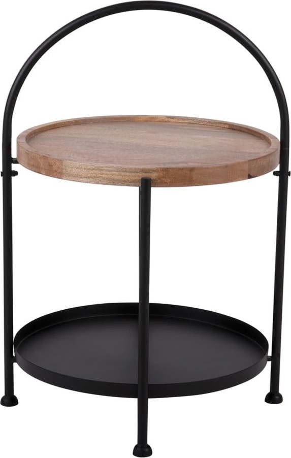 Kulatý odkládací stolek z mangového dřeva ø 39 cm Tray – Leitmotiv