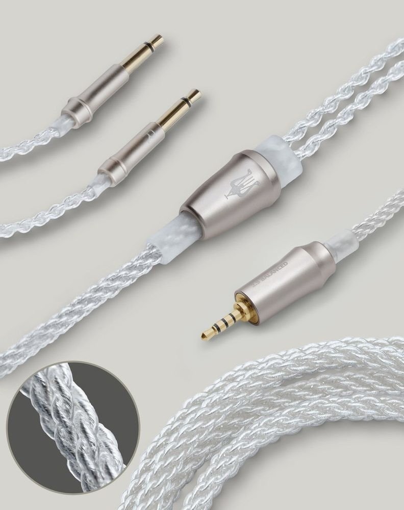 Meze 99 Silver Plated Upgrade Cable - Jack 2.5 mm