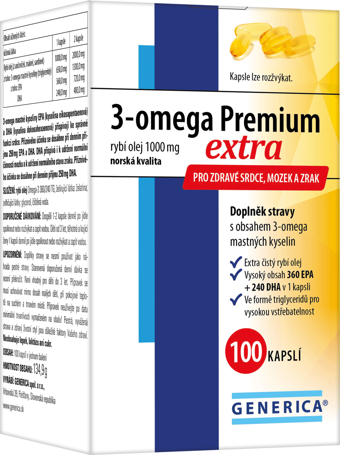 3-omega Premium extra cps.100 Generica