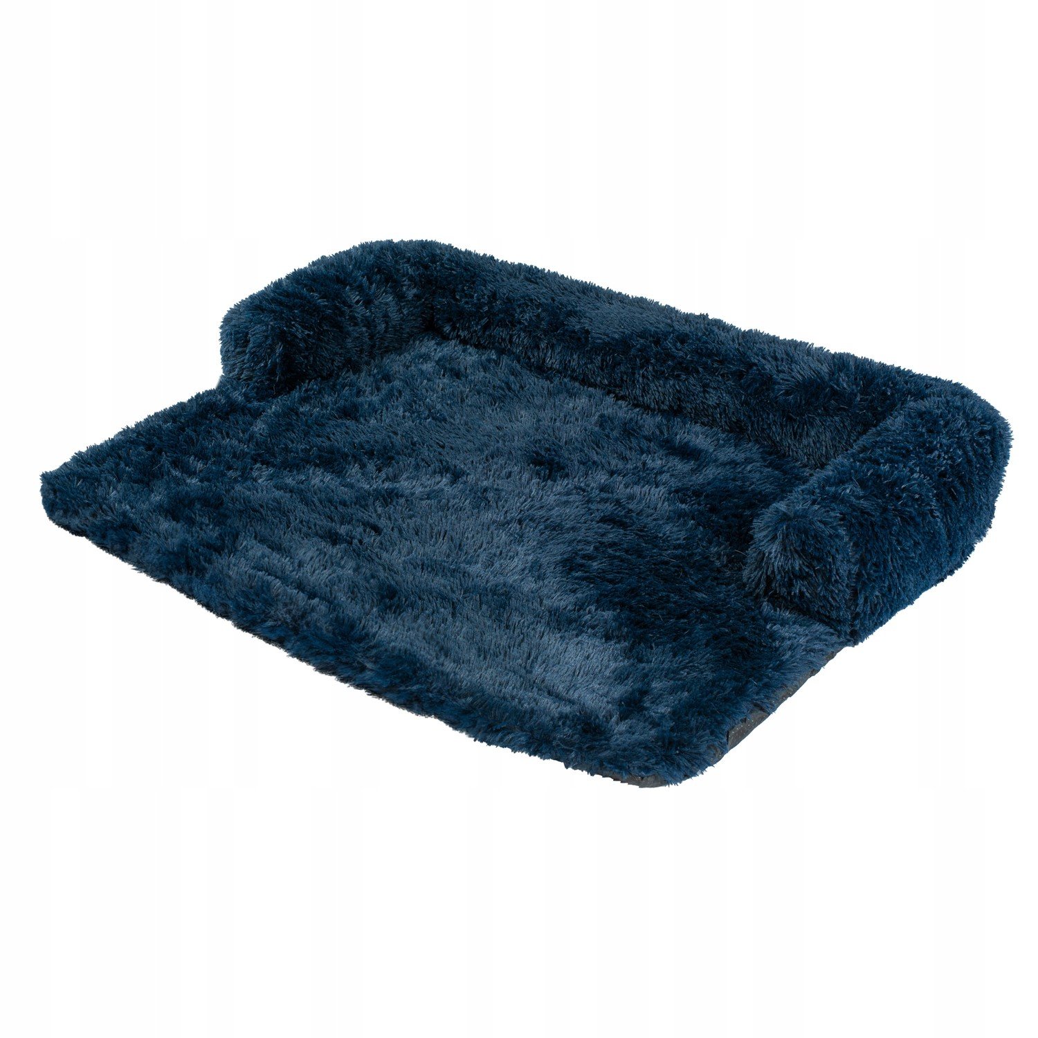 pelíšek pro psa na gauč Chlupaté Plyšové Poslání Modré 76x76 CM