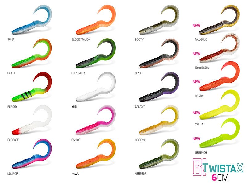 DuoPACK BOX Delphin TwistaX Eeltail UVs / 6x 5ks-6cm/AGRESOR