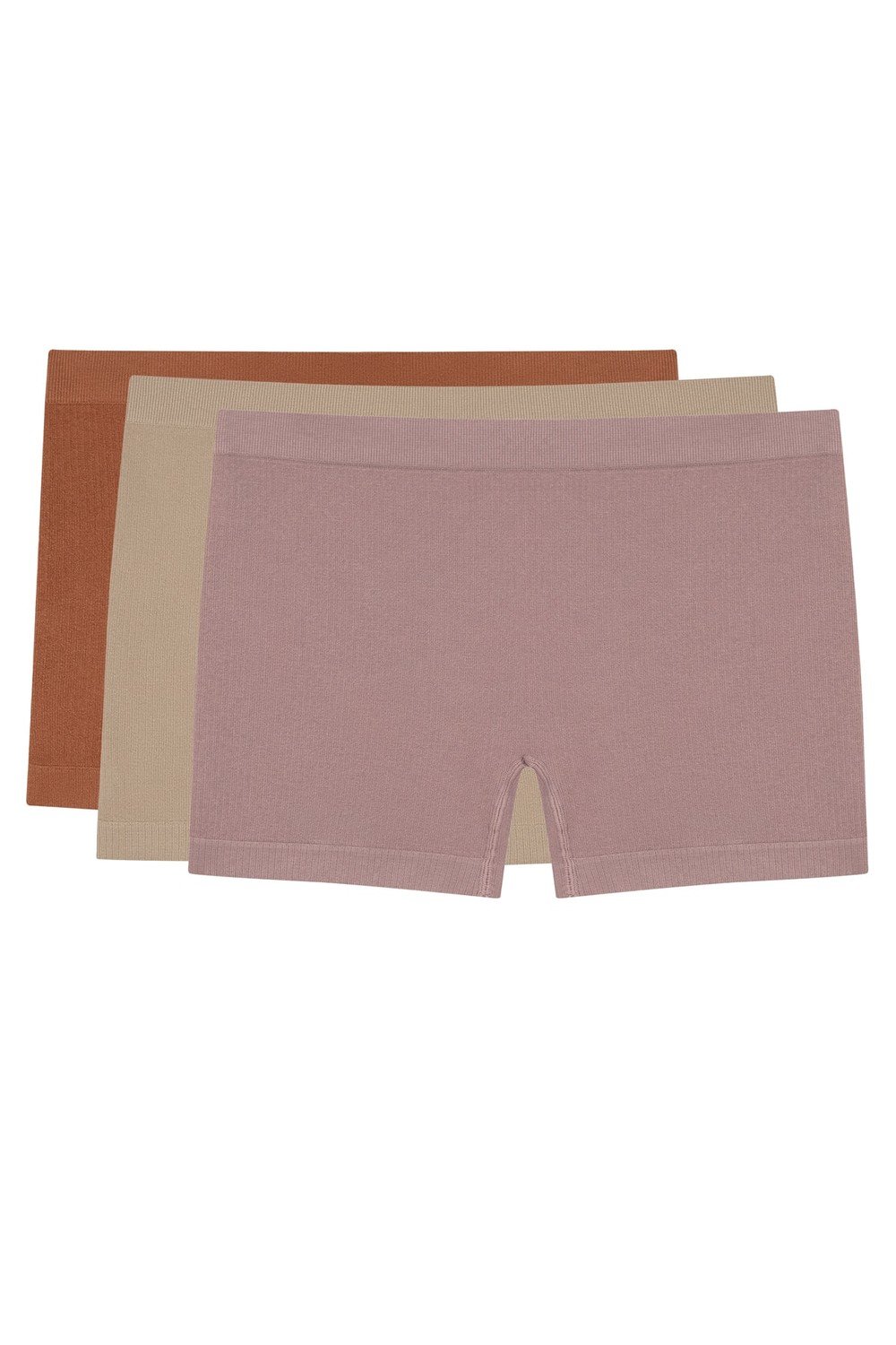 LOS OJOS 3 Pieces Ribbed Seamless Boxer Briefs