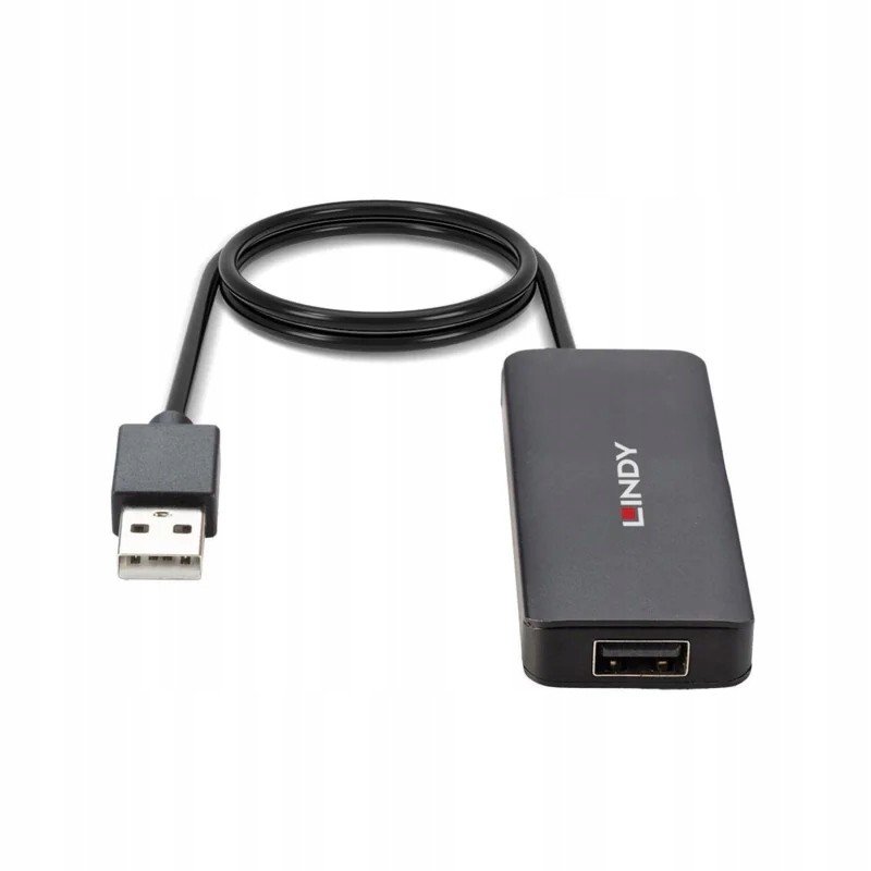 LINDY 42986 4 porty USB 2.0 hub černá