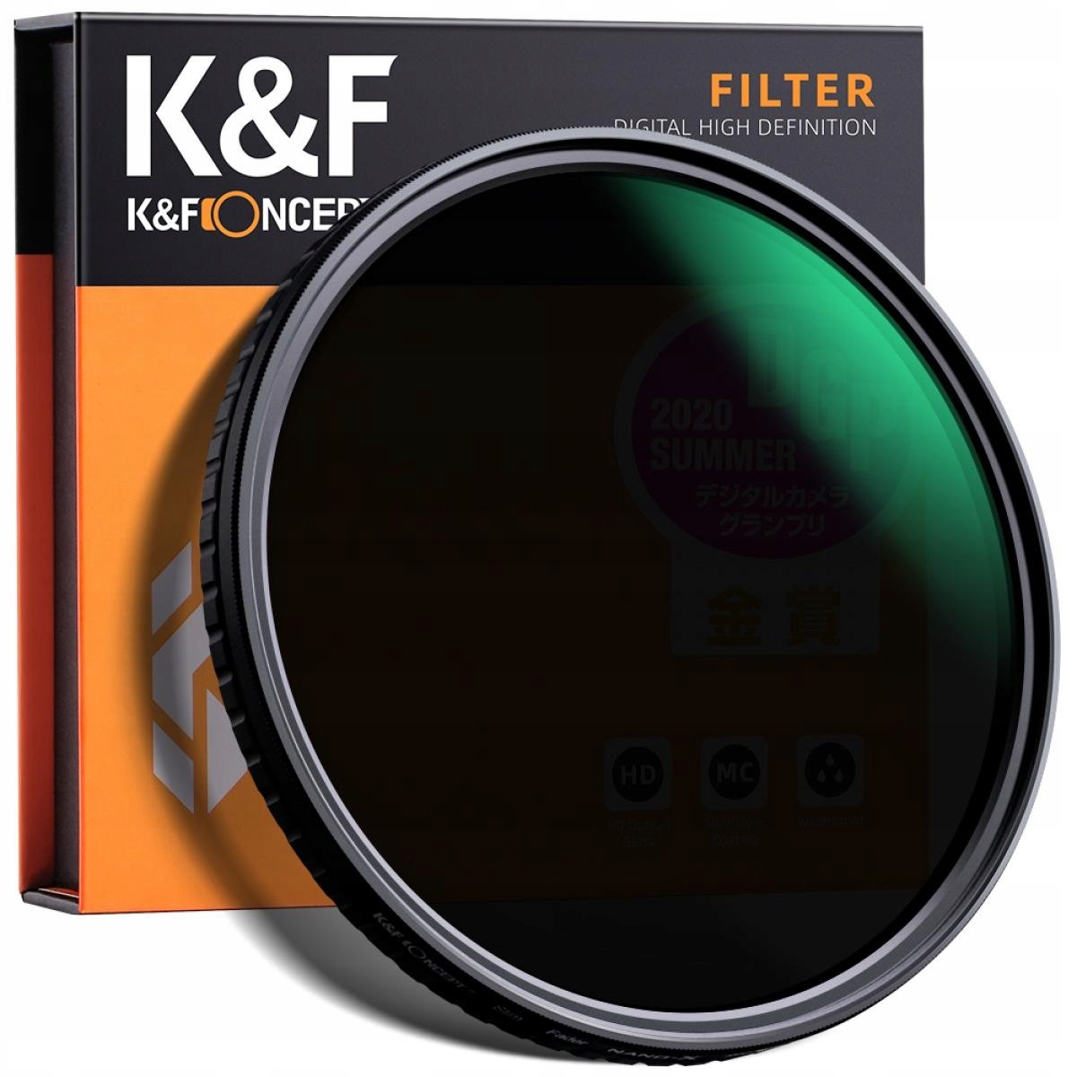 Filtr 55 mm Kf X Fader Šedý Nastavitelný ND8-ND128 KF01.1455