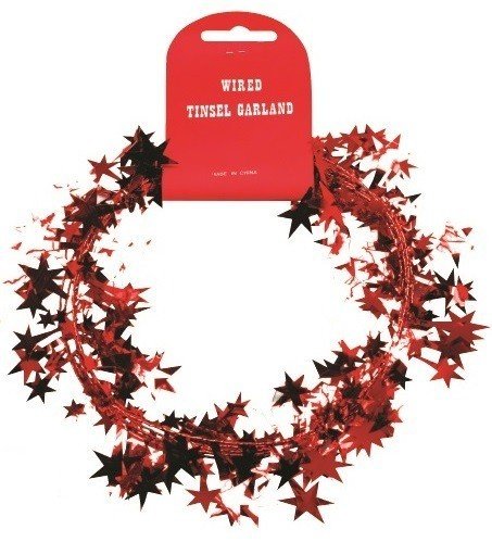 Anděl Řetěz s drátkem - červená - 5510-03