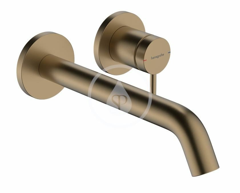 Hansgrohe 73351140 - Umyvadlová baterie pod omítku, s výpustí, 2-otvorová instalace, EcoSmart, kartáčovaný bronz