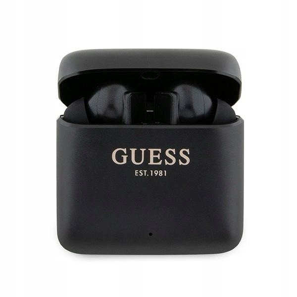 Guess Bluetooth sluchátka GUTWSSU20ALEGK Tws dokovací stanice černá/černá