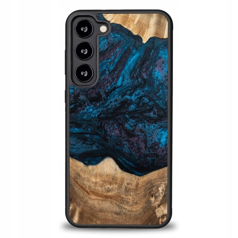 Dřevěné a pryskyřičné pouzdro pro Samsung Galaxy S23 Plus Bewood Unique Neptun gr