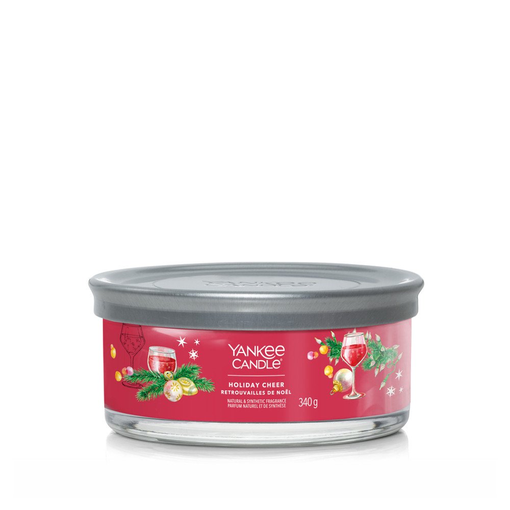 YANKEE CANDLE Holiday Cheer svíčka 340g / 5 knotů (Signature tumbler střední )