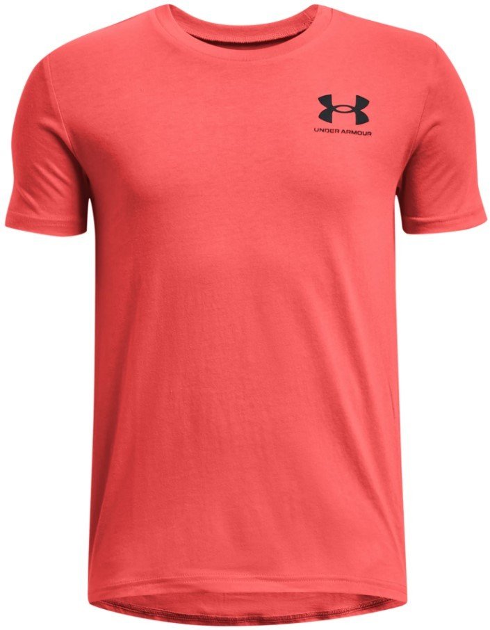 Triko Under Armour UA B SPORTSTYLE LEFT CHEST SS-RED