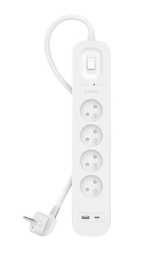 Belkin Surge 4T 525J, 18W, Usb A C, Pol