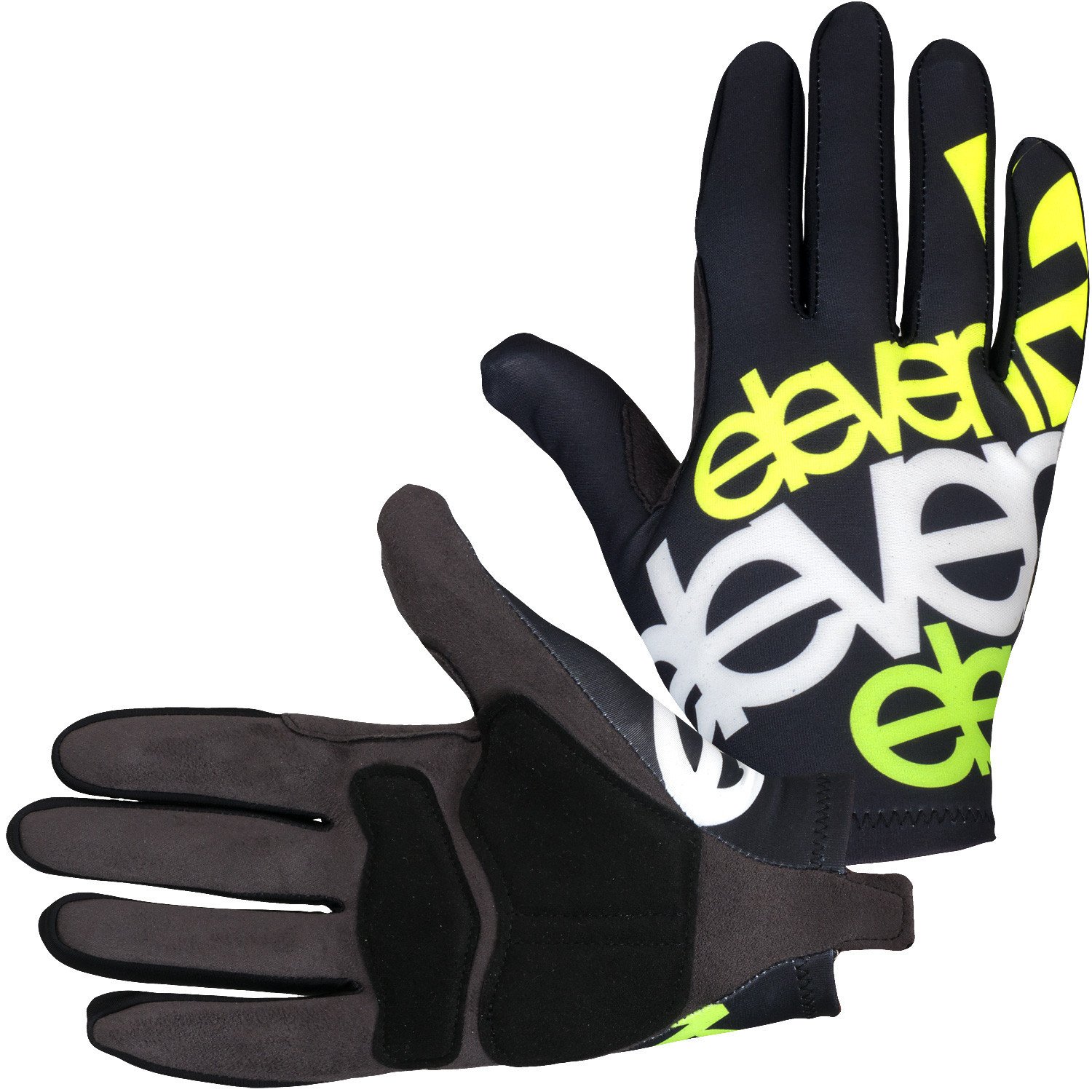 Cyklistické rukavice Eleven Long Fluo Black Velikost: S