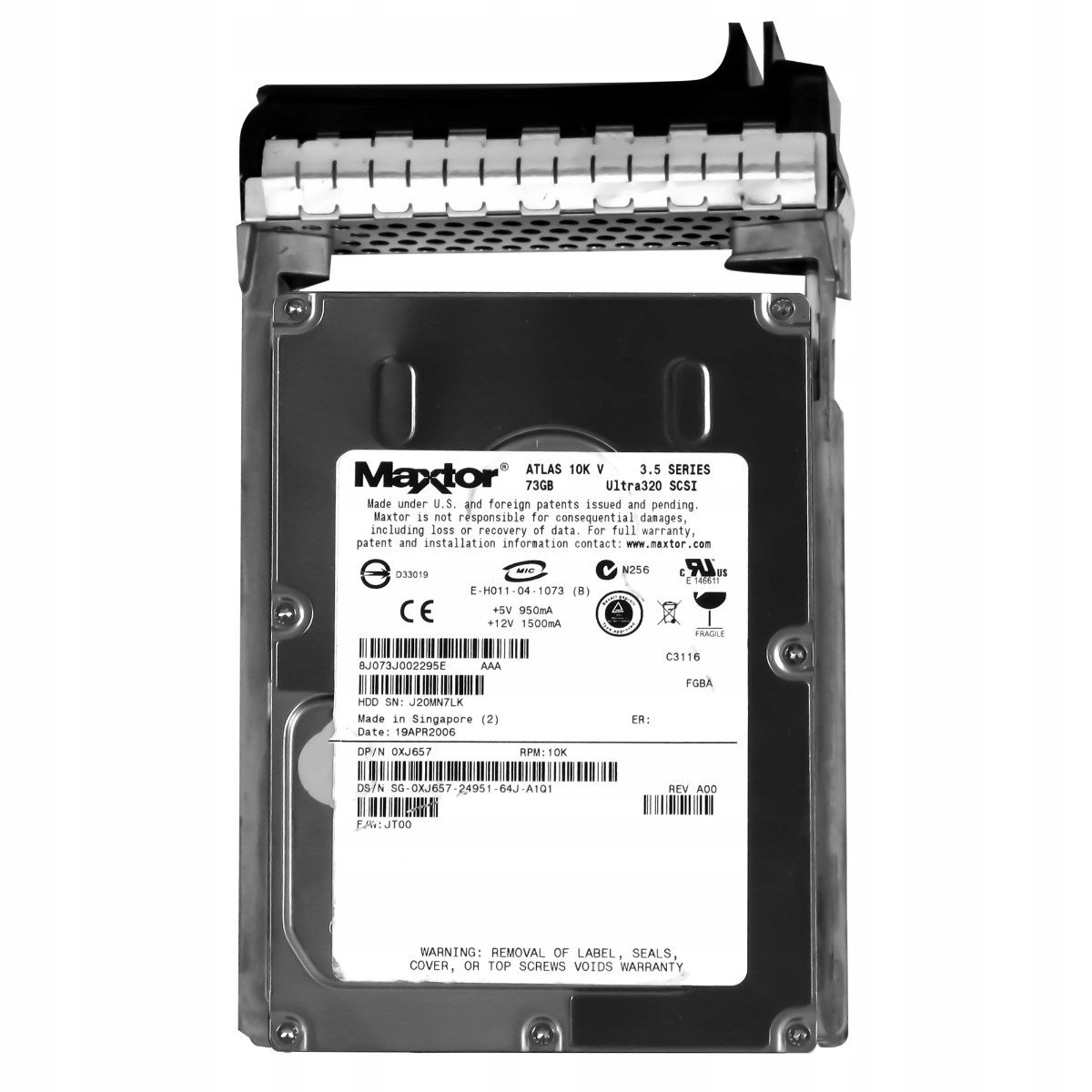 Dell 0XJ657 73GB 8MB 10K Scsi U320 3,5'' 8J073J0