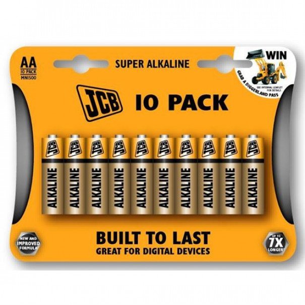 Baterie JCB super alkalická AA 10ks