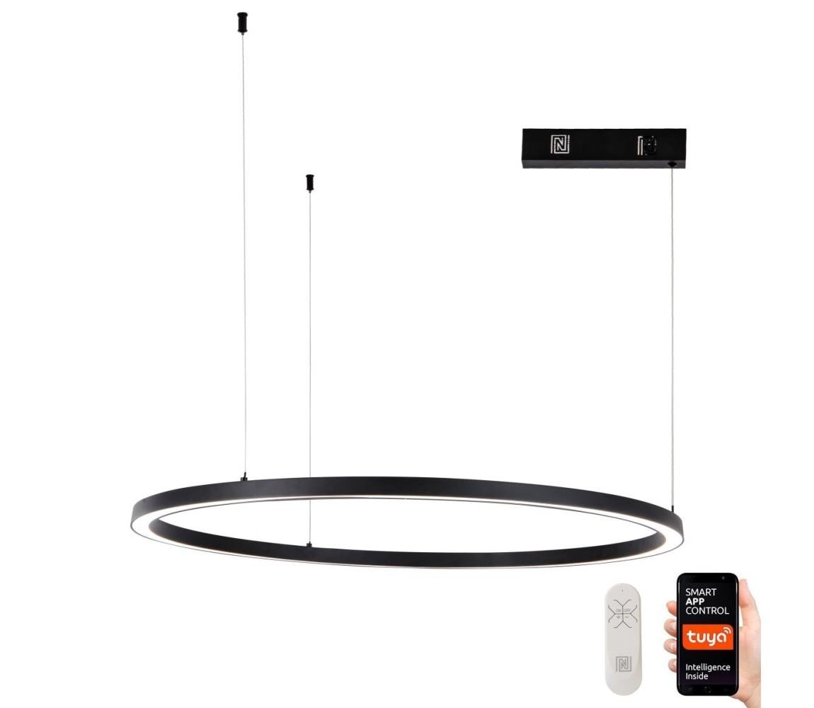 Neo  NEO 07215L-LED Stmívatelný lustr na lanku FINO 60W/230V 80cm černá Tuya+DO