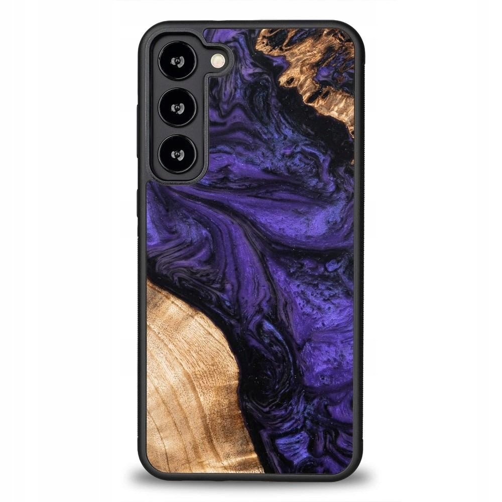 Dřevěné a pryskyřičné pouzdro pro Samsung Galaxy S23 Plus Bewood Unique Violet fi