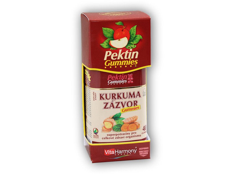 VitaHarmony Kurkuma zázvor gummies 40 gummies