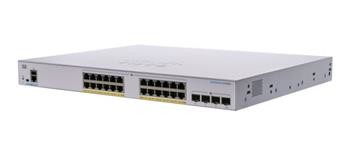 Cisco CBS350-24FP-4X-EU, 24xGbE, 4x10GbE SFP+, PoE+, 370W - REFRESH
