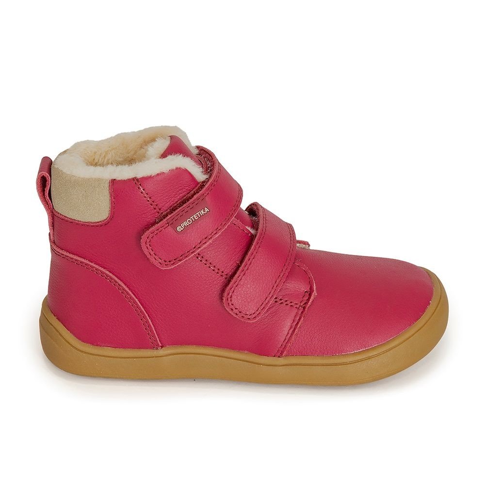 Dívčí zimní boty Barefoot DENY FUXIA, Protetika, růžová - 21