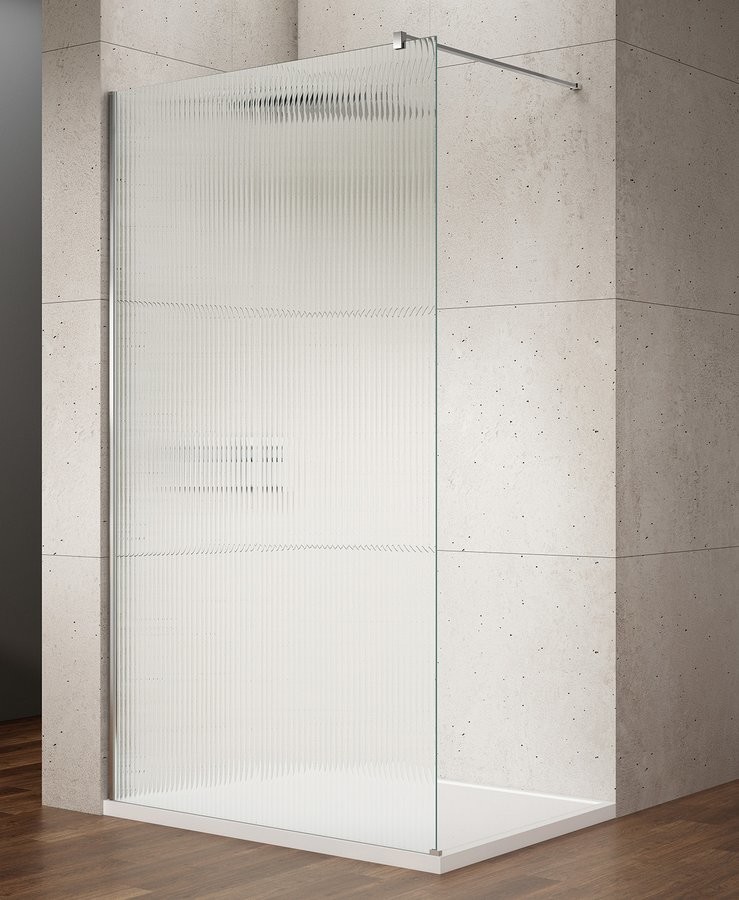 Gelco VARIO CHROME jednodílná sprchová zástěna k instalaci ke stěně, sklo nordic, 1100 mm - SET(GX1511/1 ks, GX1010/1 ks)