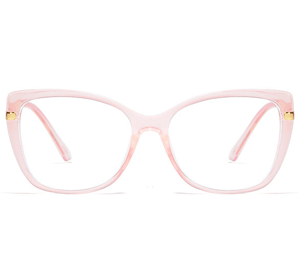 VeyRey Dámské brýle blokující modré světlo Essynwen Cat-eye Růžová Univerzální