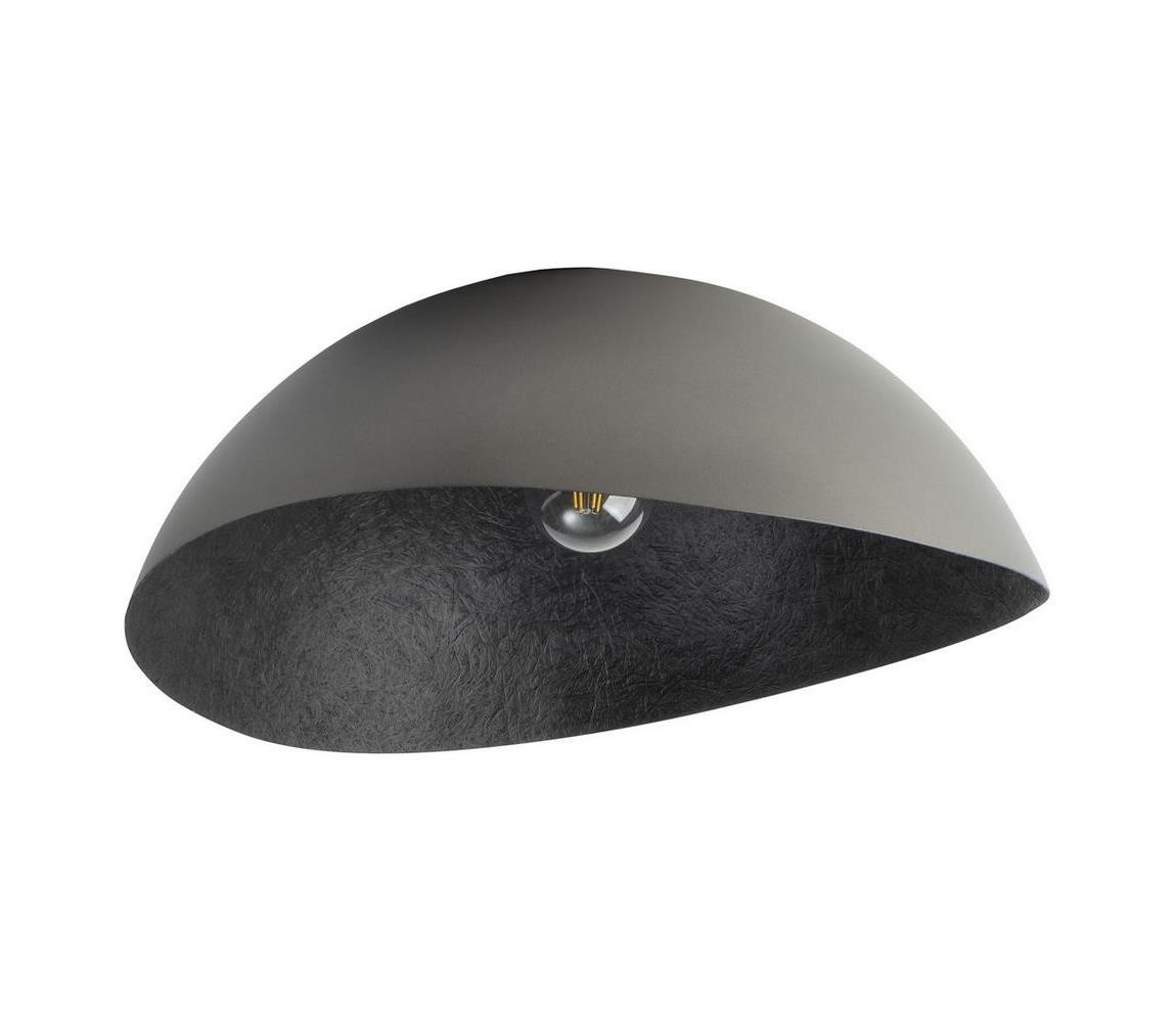 Přisazený lustr SOLARIS 1xE27/60W/230V stříbrná/černá