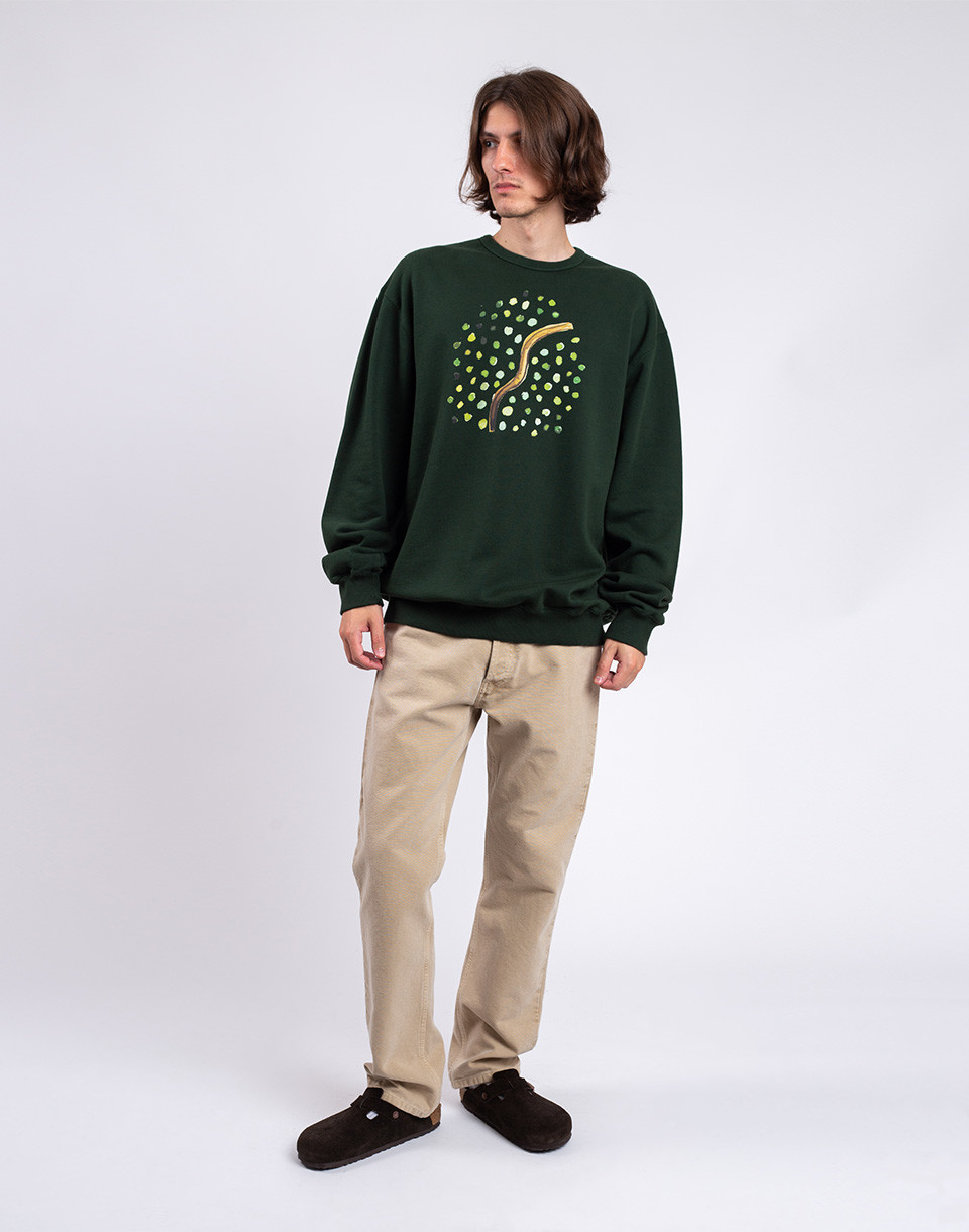 Forét Dioxide Sweatshirt DARK GREEN S