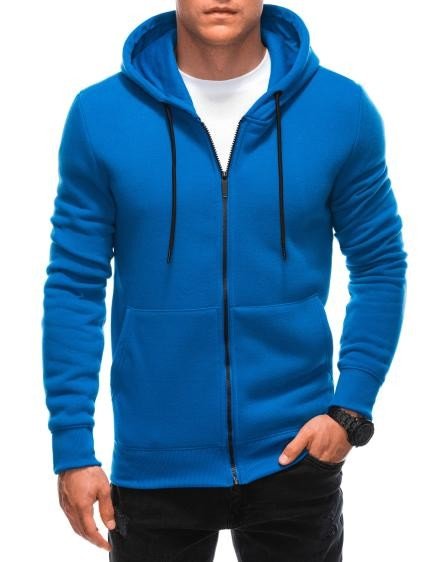 Pánská mikina s kapucí B1211 modrá