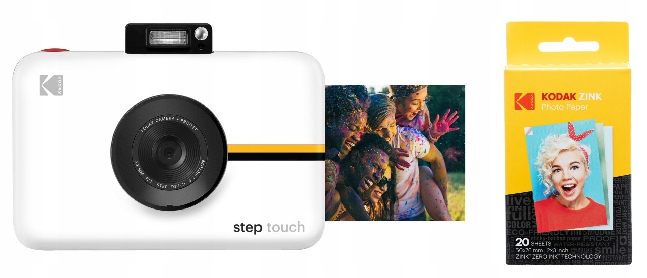 Fotoaparát Kodak Step Touch 13MP 1080p 20ks cartridge Bílá