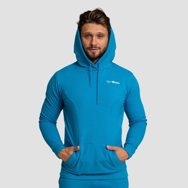 GymBeam Mikina Limitless Hoodie Aquamarine