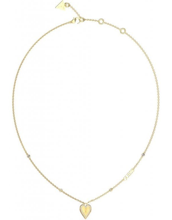 Guess Dámský pozlacený náhrdelník Love Me Tender JUBN03241JWYGT/U