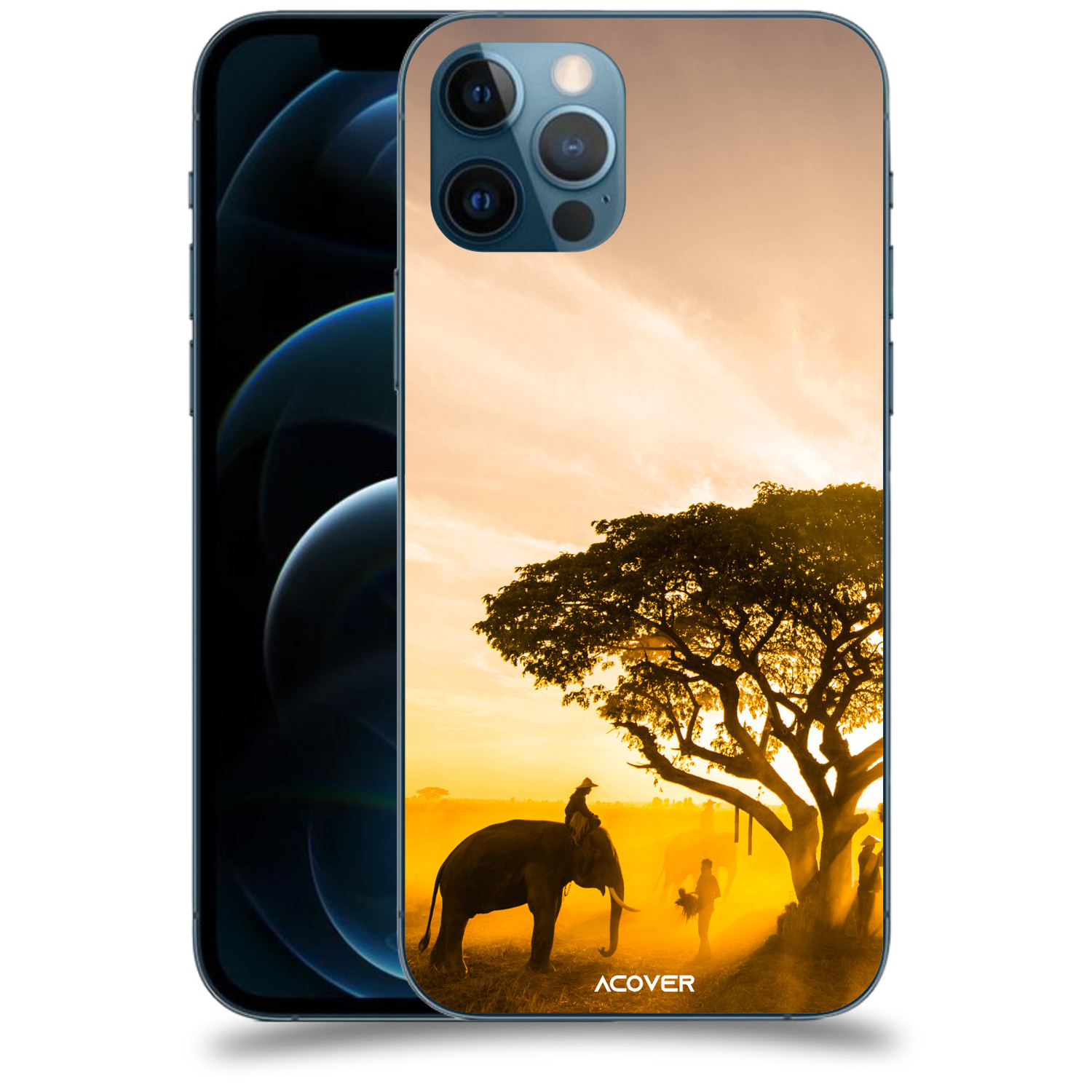 ACOVER Kryt na mobil Apple iPhone 12 Pro s motivem Elephant