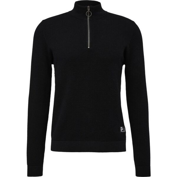 s.Oliver QS KNITTED PULLOVER NOOS Pulovr, černá, velikost M