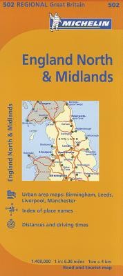 Michelin Map Great Britain: England North & Midlands (Michelin)(Folded)
