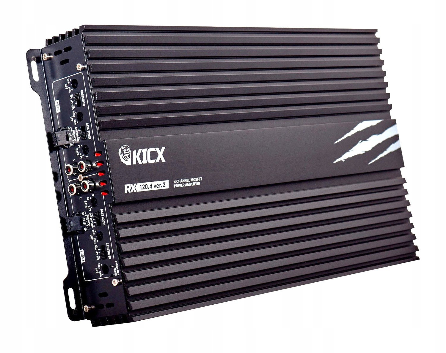 Kicx Rx 120.4 ver.2 4kanálový zesilovač 4x120/180W 2x360W Rms, Hi-Input
