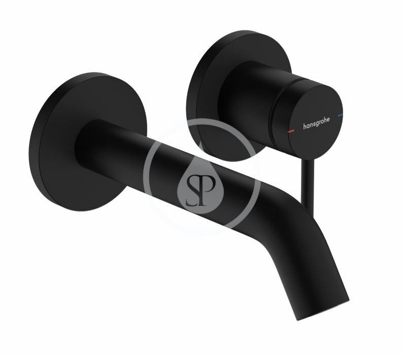 Hansgrohe 73350670 - Umyvadlová baterie pod omítku, s výpustí, 2-otvorová instalace, EcoSmart, matná černá