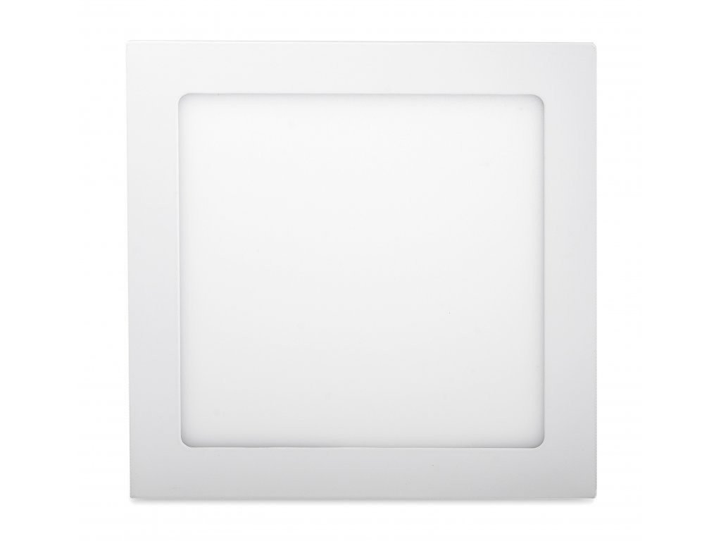 LED Solution Bílý vestavný LED panel hranatý 220 x 220mm 18W Economy Barva světla: Denní bílá 10487