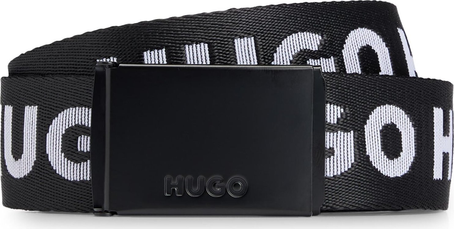 Pánský pásek Hugo Garratt-Tp 50499077 Black 002