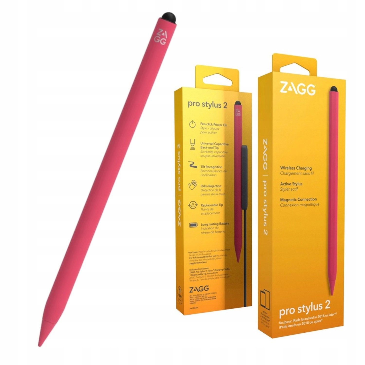 Zagg Pro Stylus2 stylus pencil pro Apple iPad růžový
