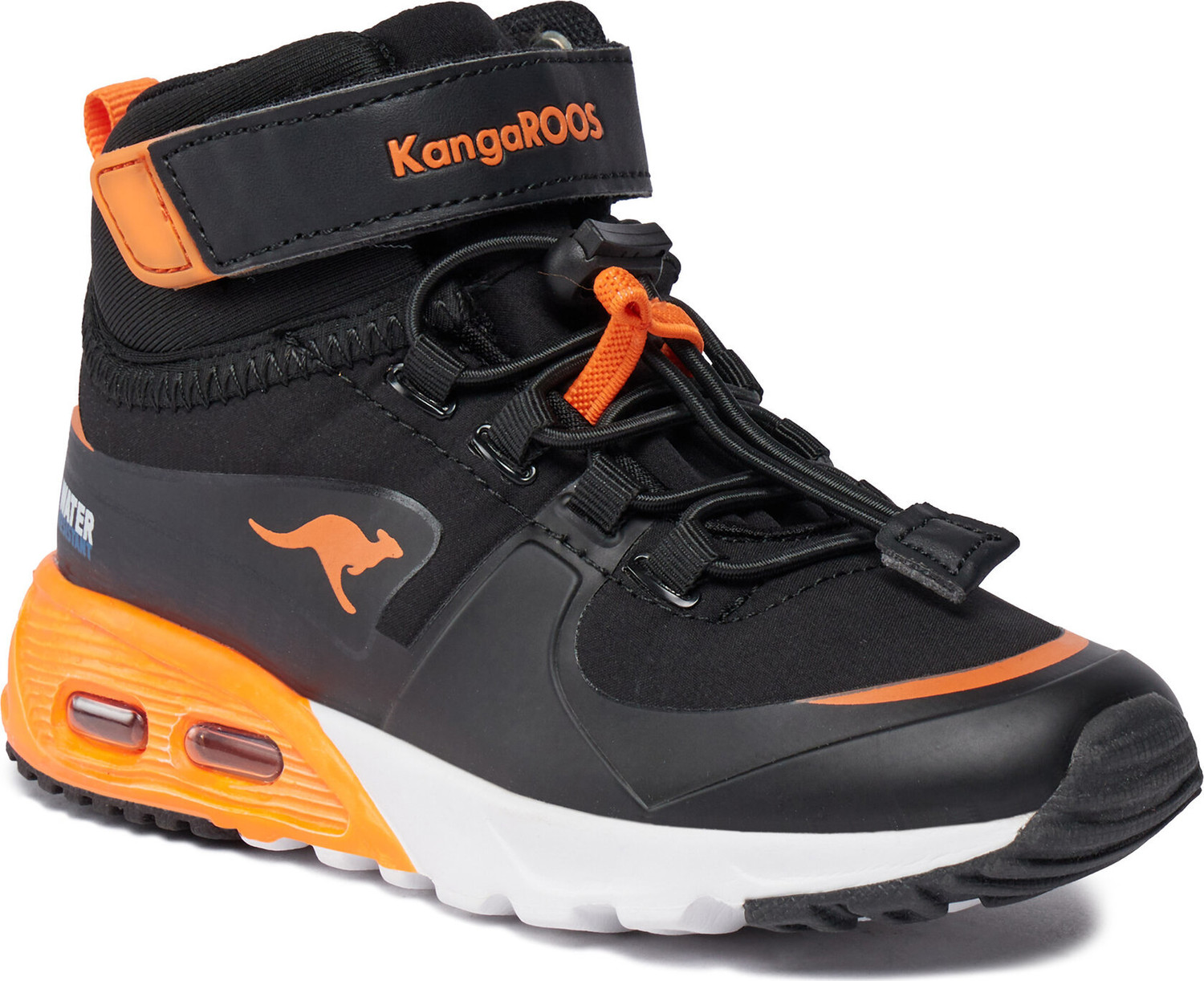 Kotníková obuv KangaRoos Kx-Hydro 18598 000 5075 Jet Black/Neon Orange