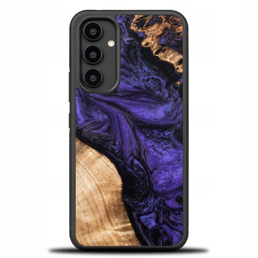 Dřevěné a pryskyřičné pouzdro pro Samsung Galaxy A54 5G Bewood Unique Violet fiol