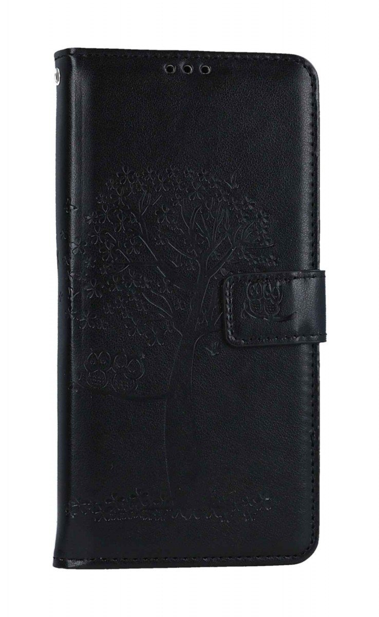 Pouzdro TopQ Xiaomi Redmi Note 12S knížkové Černý strom sovičky 106880