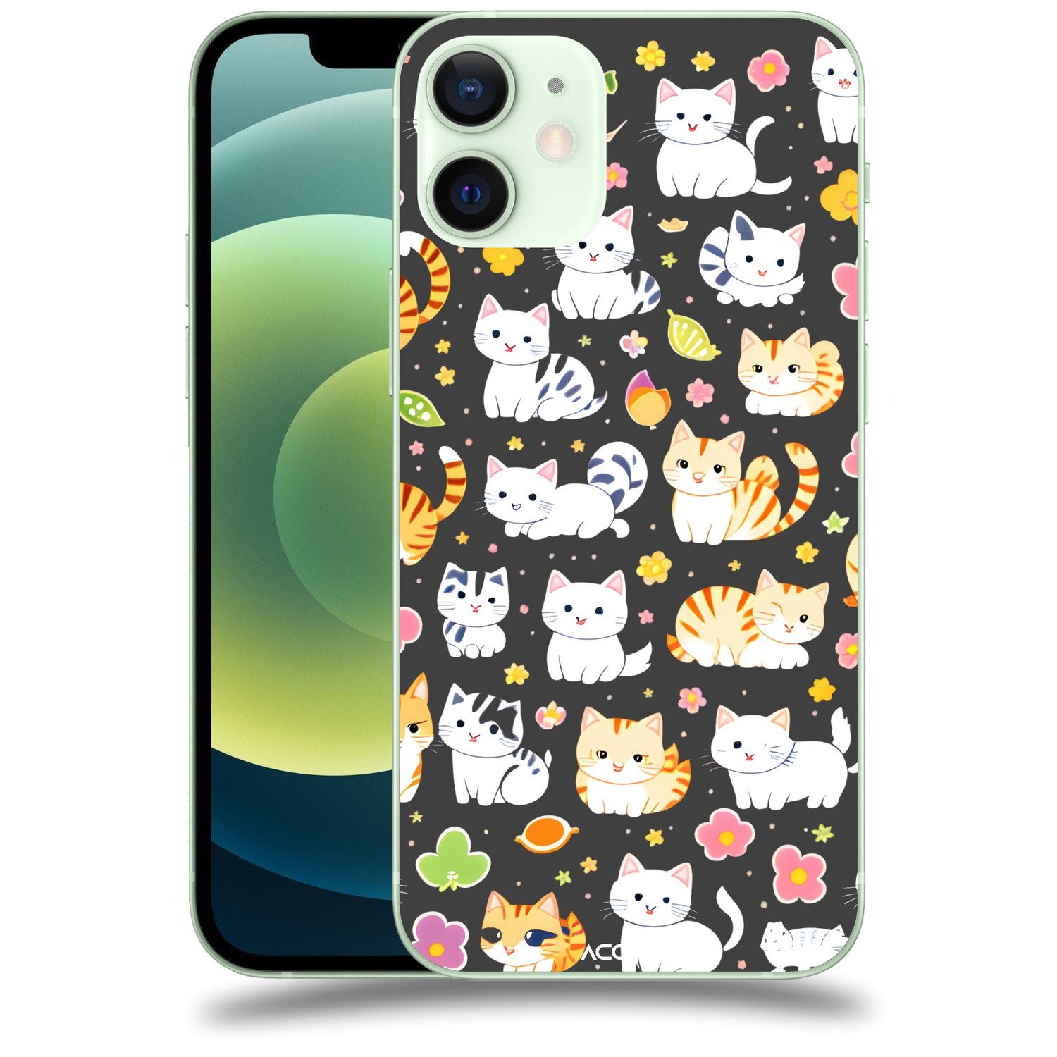ACOVER Kryt na mobil Apple iPhone 12 mini s motivem Little cats