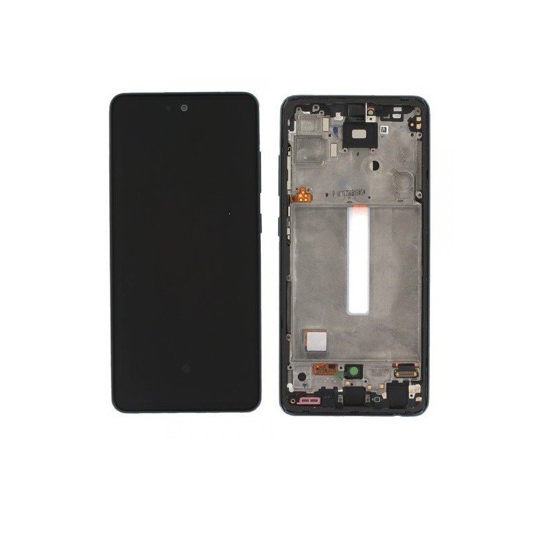 LCD display Samsung A528 Galaxy A52s 5G + dotyk + přední kryt OLED náhrada černý