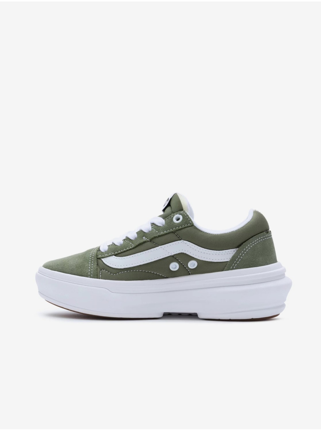 Khaki dámské tenisky se semišovými detaily VANS UA Old Skool Ove - Dámské