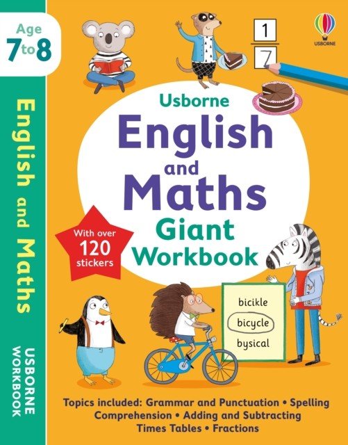 Usborne English and Maths Giant Workbook 7-8 (Bathie Holly)(Paperback / softback)