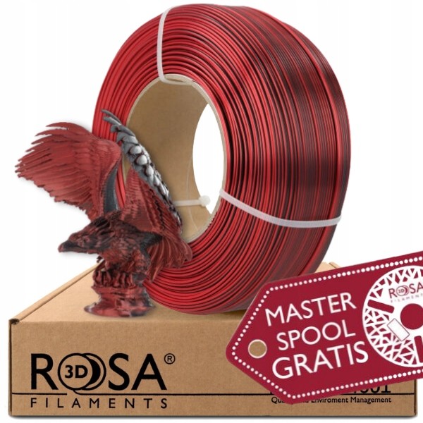Filament Rosa3D ReFill Pla Magic Silk Mistic Red 1kg 1,75mm