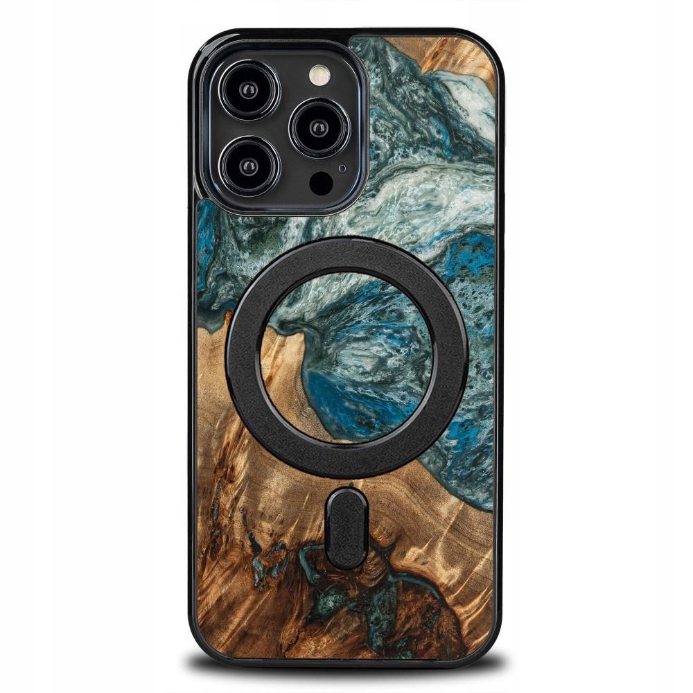 Kryt ze dřeva a pryskyřice na iPhone 15 Pro Max MagSafe Bewood Unique Planeta Z