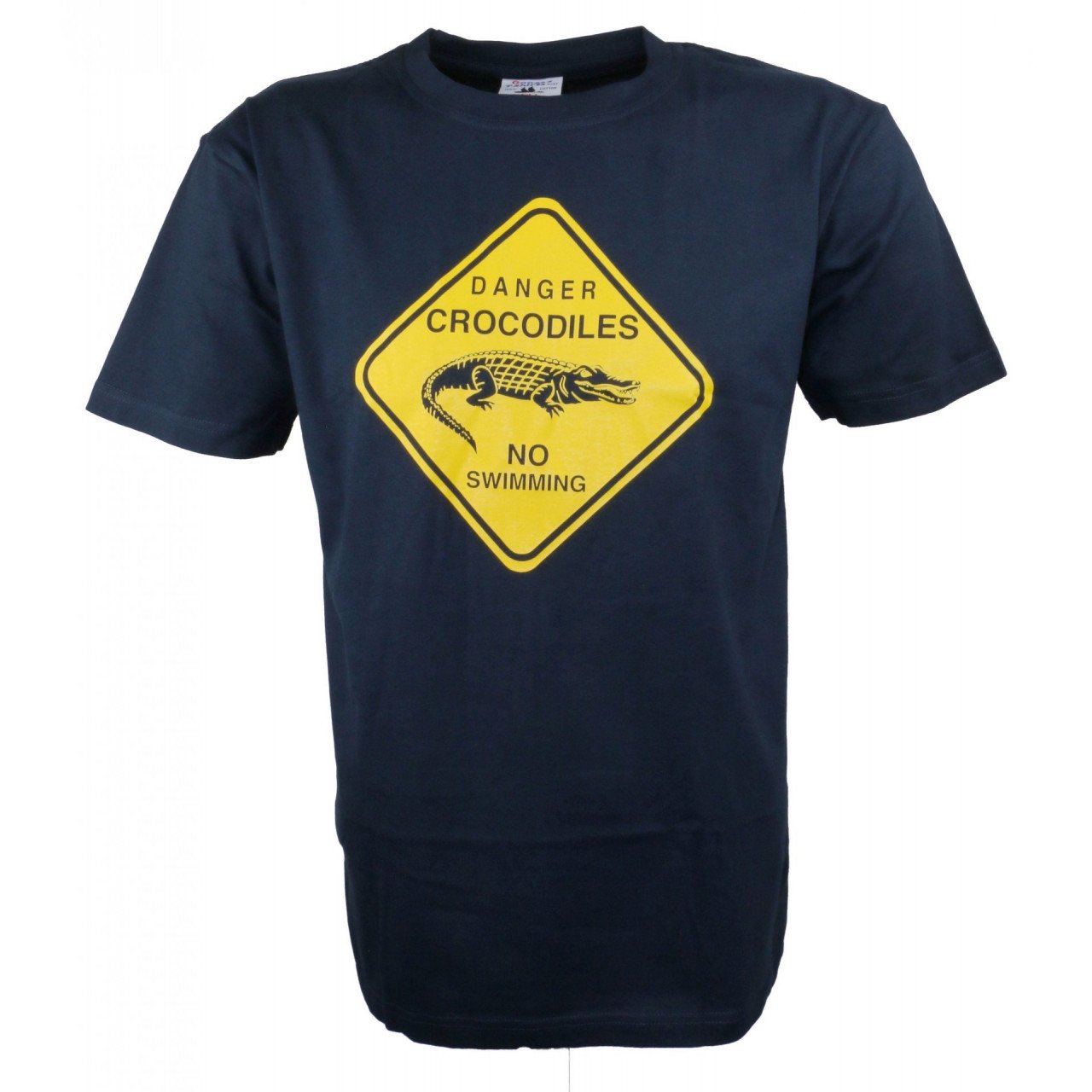 Tričko Gooses Crocodile Roadsign - navy, M